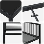vidaXL Ensemble de salle à manger de jardin 9 pièces en rattan synthétique noir