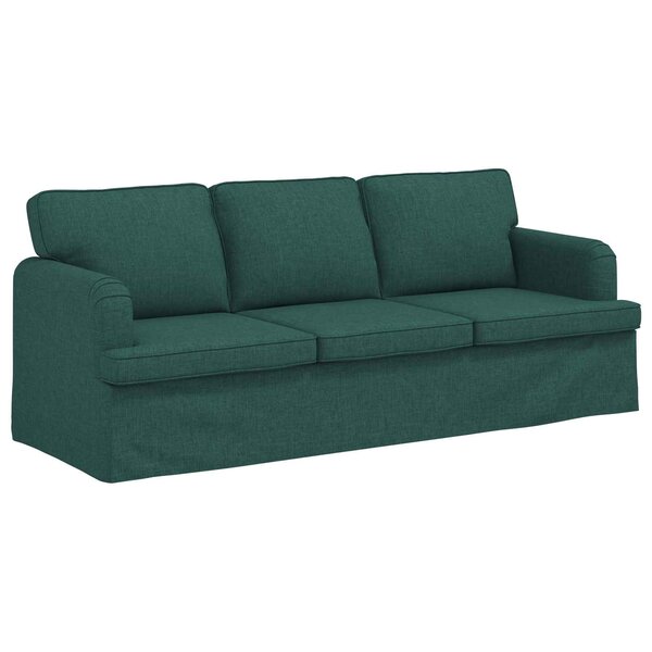 vidaXL Canapé Vert foncé 201 x 80 x 85 cm tissu