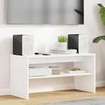 vidaXL Meuble TV Blanc 80 x 35 x 40 cm Bois d'ingénierie