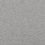 vidaXL Tête de lit Gris clair 100x5x78/88 cm Tissu