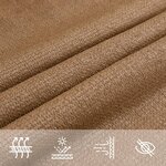 vidaXL Voile d'ombrage 160 g/m² Taupe 4x5x5 m PEHD