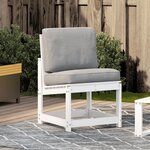 vidaXL Chaise de jardin blanc 50 5x55x77 cm bois de pin massif