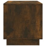 vidaXL Meuble TV chêne fumé 70x41x44 cm bois d'ingénierie