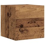 vidaXL Ensemble de meuble TV mural 7 Pièces vieux bois bois d'ingénierie