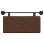 vidaXL Tête de lit suspendue Marron Simili cuir