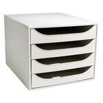 Module De Classement Ecobox Office 4 Tiroirs - Gris - Exacompta