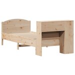 vidaXL Lit bibliothèque sans matelas 90x200 cm bois de pin massif