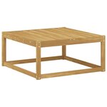 vidaXL Ensemble de canapés d'extérieur 6 pc Blanc et noir