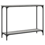 vidaXL Table console sonoma gris 101x30 5x75 cm bois d'ingénierie