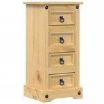 vidaXL Table de chevet Corona 35x32 5x74 cm bois de pin massif