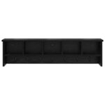 vidaXL Porte-manteau mural avec étagère Chêne noir 100 x 16 x 26 cm