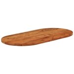 vidaXL Dessus de table 120x60x3 8 cm ovale bois massif d'acacia