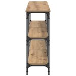 vidaXL Table console Chêne artisanal 150 x 29 x 75 cm