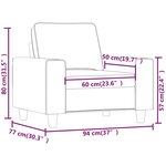 vidaXL Fauteuil Rouge bordeaux 60 cm Tissu