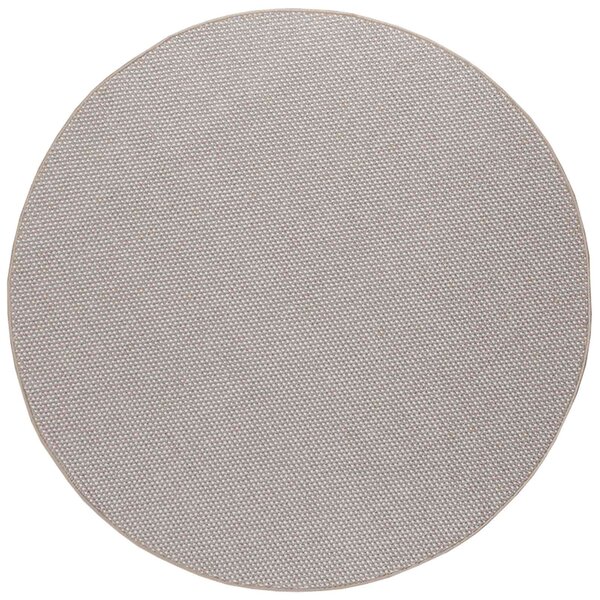 vidaXL Tapis de surface Rond HUARTE Crème et Taupe Ø 120 CM Polyester