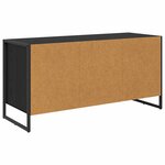 vidaXL Meuble TV Chêne noir 100 x 36 x 49.5 cm Bois d'ingénierie