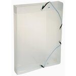 Boite De Classement Exabox Dos 40mm Polypropylène Crystal - A4 - Cristal - X 8 - Exacompta