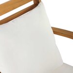 vidaXL Ensemble de canapé de jardin 3 Pièces Naturel Bois de teck massif
