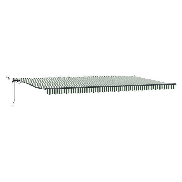 Auvent rétractable automatique vidaXL avec LED Vert et Blanc 600x300 cm