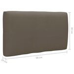 vidaXL Salon de jardin palette 4 Pièces et coussins Pin imprégné de blanc