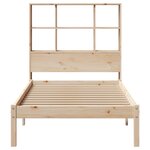 vidaXL Lit bibliothèque sans matelas 90x190 cm bois de pin massif