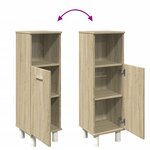 vidaXL Armoire de salle de bain chêne sonoma 30 5x30x95 cm