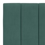vidaXL Coussin de tête de lit vert foncé 90 cm velours