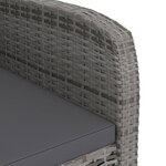 vidaXL Ensemble à manger d'extérieur 9Pièces coussins Résine tressée Gris