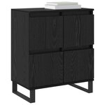 vidaXL Buffet 3 Pièces Chêne noir 60 x 35 x 70 cm