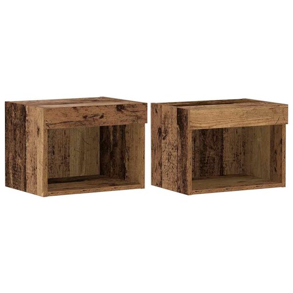 vidaXL Meuble TV 2 Pièces Bois ancien 40 x 30 x 30 cm Bois d'ingénierie