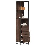 vidaXL Armoire de salle de bain chêne marron 35x37 5x166 cm