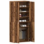 vidaXL Cabinet à chaussures avec étagère Bois ancien 80 x 39 x 178 cm