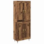 vidaXL Haut Armoire Bois Ancien 69 5 x 34 x 90 cm Bois d'ingénierie