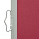 vidaXL Auvent latéral rétractable de patio 120x300 cm Rouge