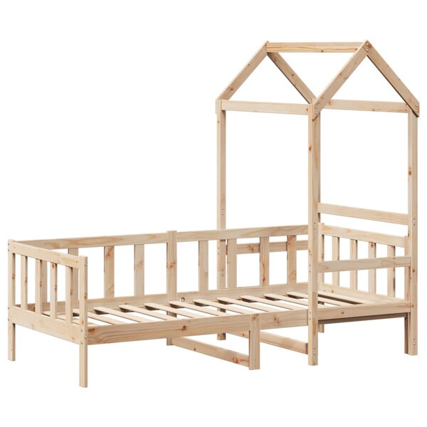 vidaXL Lit de jour avec toit 90x200 cm bois de pin massif