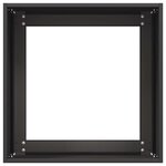 vidaXL Jardinière noir 40x40x40 cm acier laminé à froid