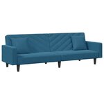vidaXL Ensemble de canapés 2 Pièces avec coussins bleu velours