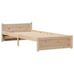 vidaXL Lit bibliothèque sans matelas 100x200 cm bois massif de pin