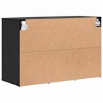 vidaXL Meuble à chaussures avec étagère Chêne noir 77.5 x 30 x 51 cm