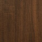 vidaXL Table console avec étagères chêne marron 100x35x75 cm