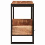 vidaXL Meuble sous-vasque de salle de bain Bois d'acacia massif et fer