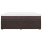 vidaXL Sommier à lattes de lit avec matelas Marron foncé 180x200 cm