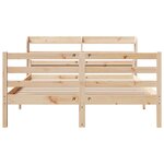 vidaXL Cadre de lit et tête de lit sans matelas 135x190 cm