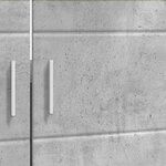 vidaXL Armoire de lavabo de salle de bain avec porte TULUM Gris béton