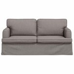 vidaXL Canapé Taupe 142 x 80 x 85 cm tissu
