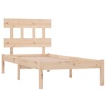 vidaXL Cadre de lit Bois massif 90x200 cm