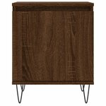 vidaXL Table de chevet chêne marron 40x30x50 cm bois d'ingénierie