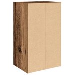 vidaXL Bibliothèque vieux bois 31x24x52 cm bois d'ingénierie