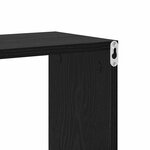 vidaXL Étagère Murale avec étagère Montage mural Autre Noir bois