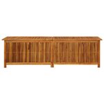 vidaXL Boîte de rangement de jardin 200x50x58 cm Bois d'acacia solide